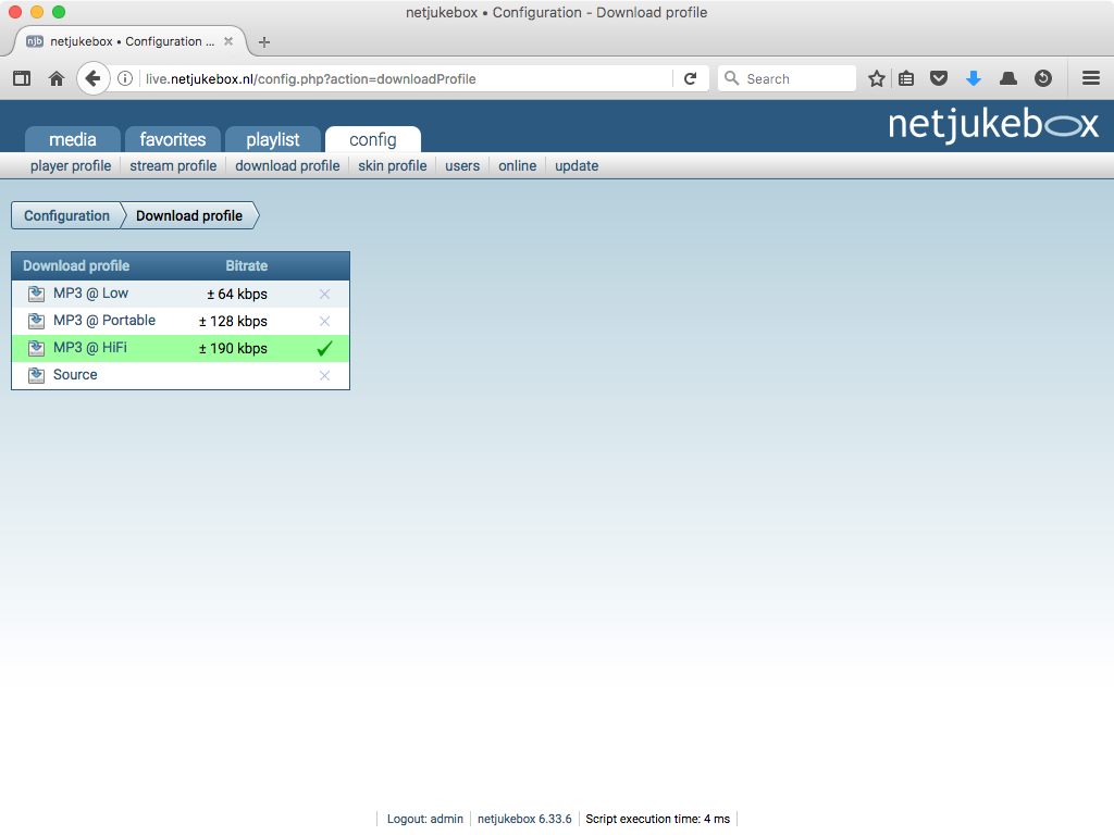 netjukebox - the flexible media share - Screenshot 15