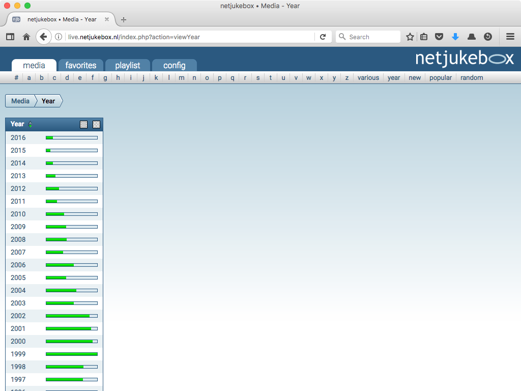 netjukebox - the flexible media share - Screenshot 5