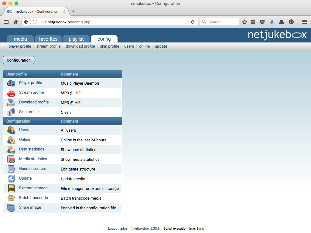 netjukebox - the flexible media share - Screenshot 12