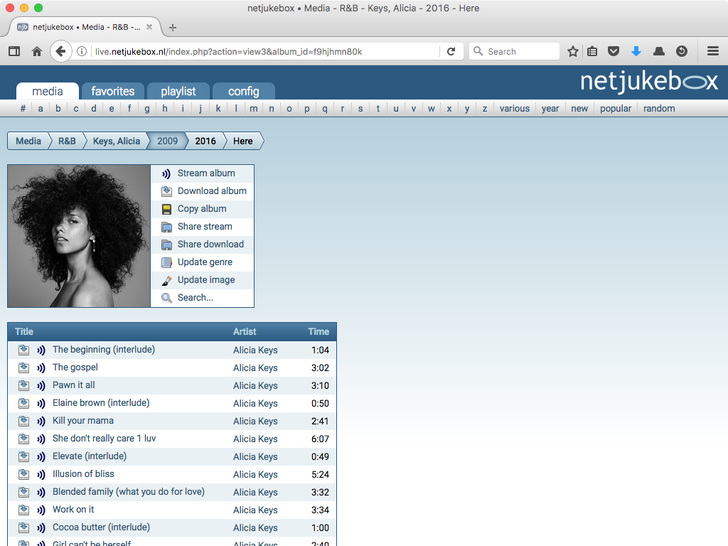 netjukebox - the flexible media share - Screenshot 7