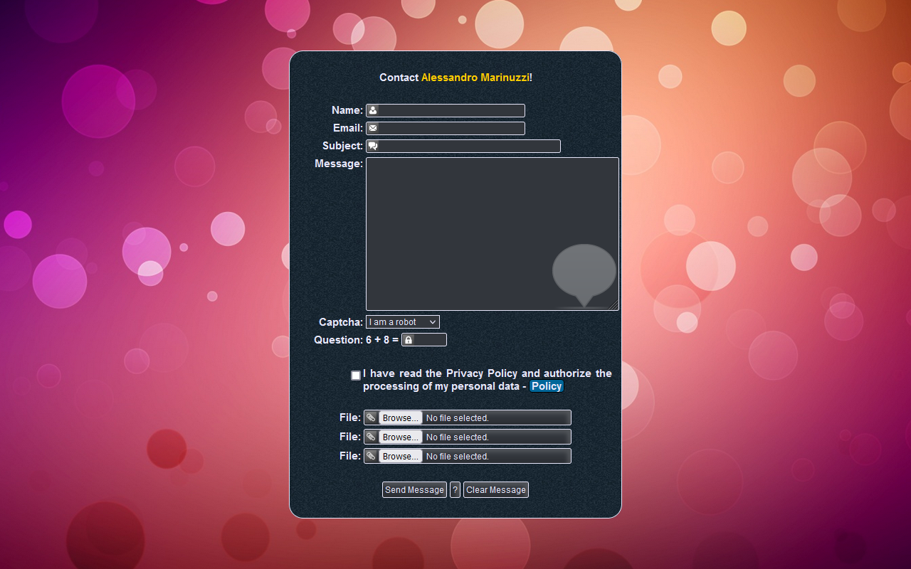 A71Mail - The Email Form Written In PHP - Screenshot 1