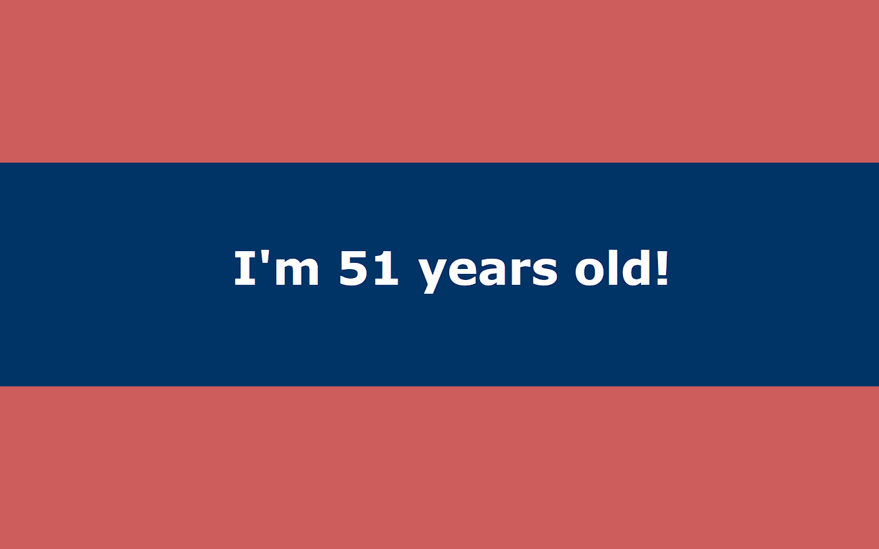 My Age - Update your age into your web page! - Screenshot 1